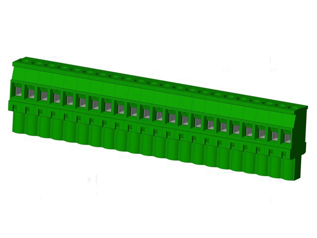 Connector: ontkoppelbare terminal strip; stekker; vrouwelijk Connector: ontkoppelbare terminal strip; stekker; vrouwelijk